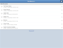 Tablet Screenshot of ecommunity.cmalliance.org